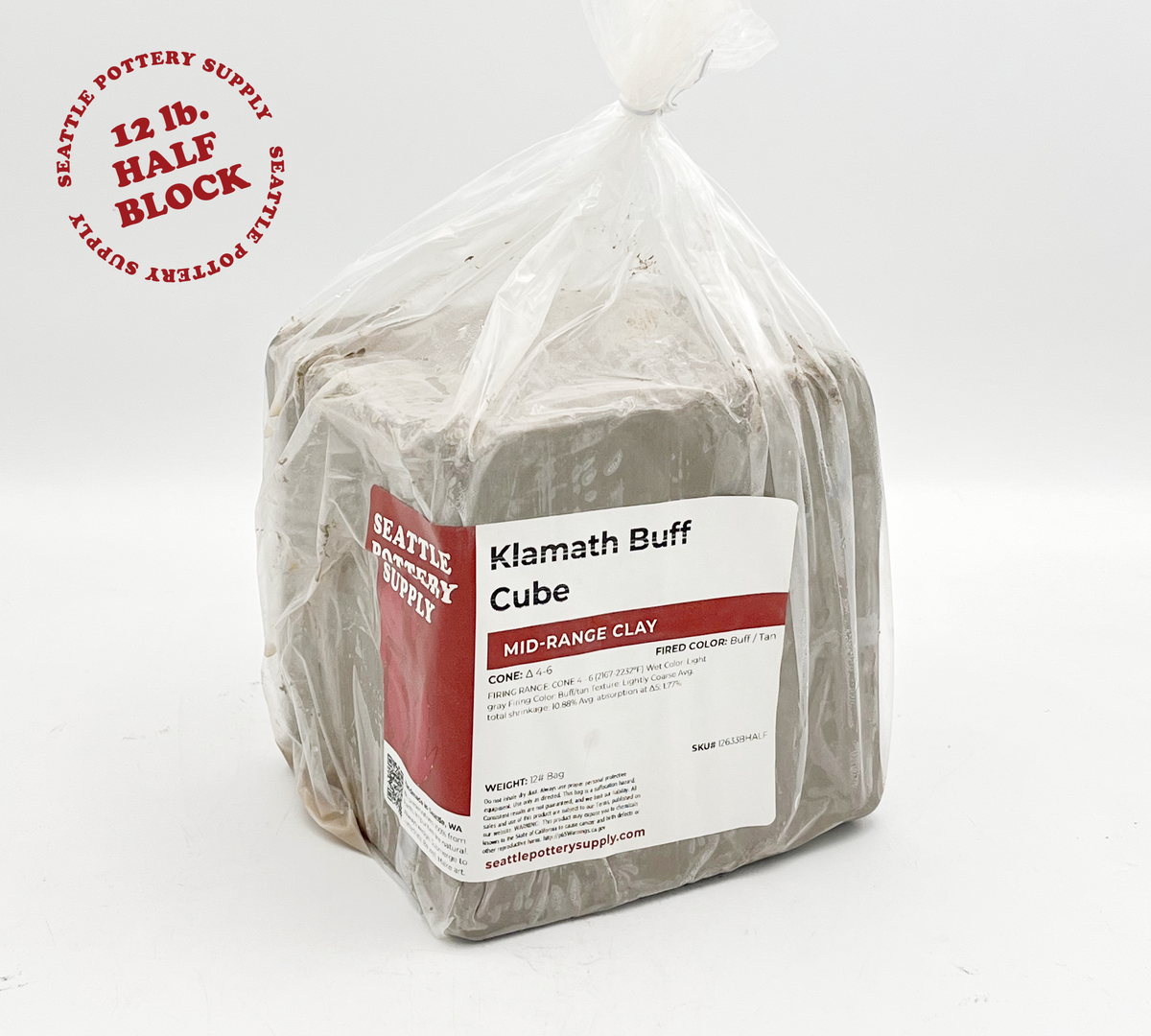 SP633 Klamath Buff Mid-Range Pottery Clay | Seattle Pottery Supply SP633 Klamath Buff Mid-Range Pottery Clay | Seattle Pottery Supply