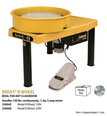 Brent Model B Pottery Wheel - 110V - 22604E