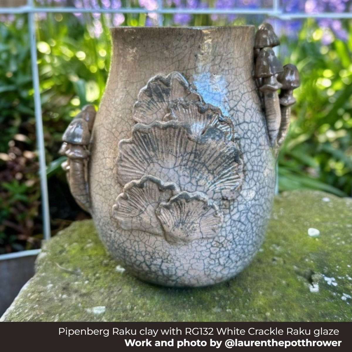 RG132 - White Crackle Raku | Seattle Pottery Supply