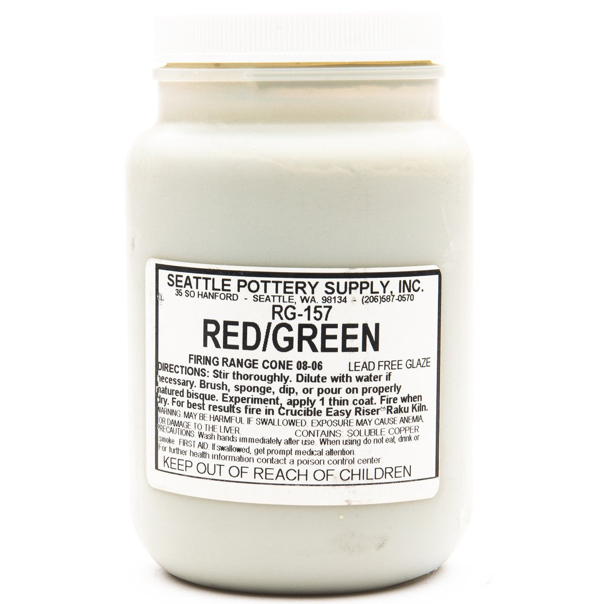 RG157 - Red-Green Raku | Seattle Pottery Supply