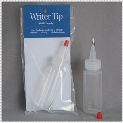 Mayco Decorating Accessory - AC-223 - Large Writer Tip - 2 Oz Bottle - Metal Writer Tip