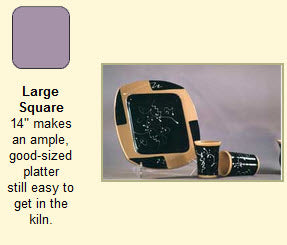 Plaster Large Square Slump/Hump Mold