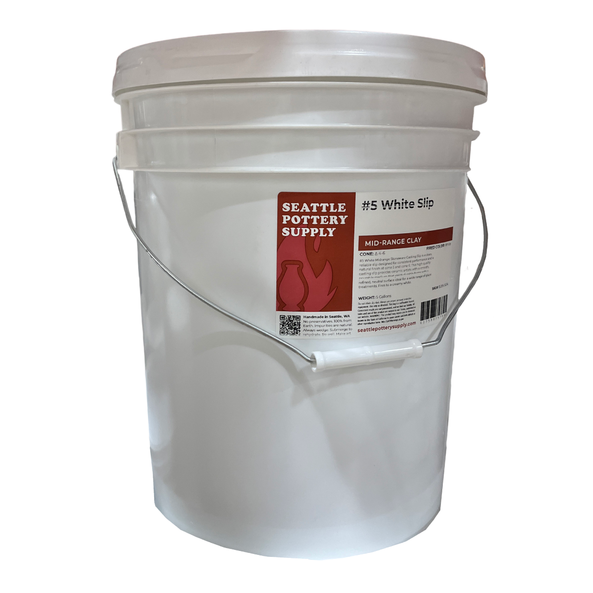 SP395 – #5 White Stoneware Slip | Seattle Pottery Supply