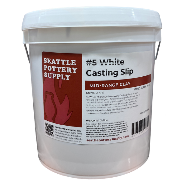 SP395 – #5 White Stoneware Slip | Seattle Pottery Supply