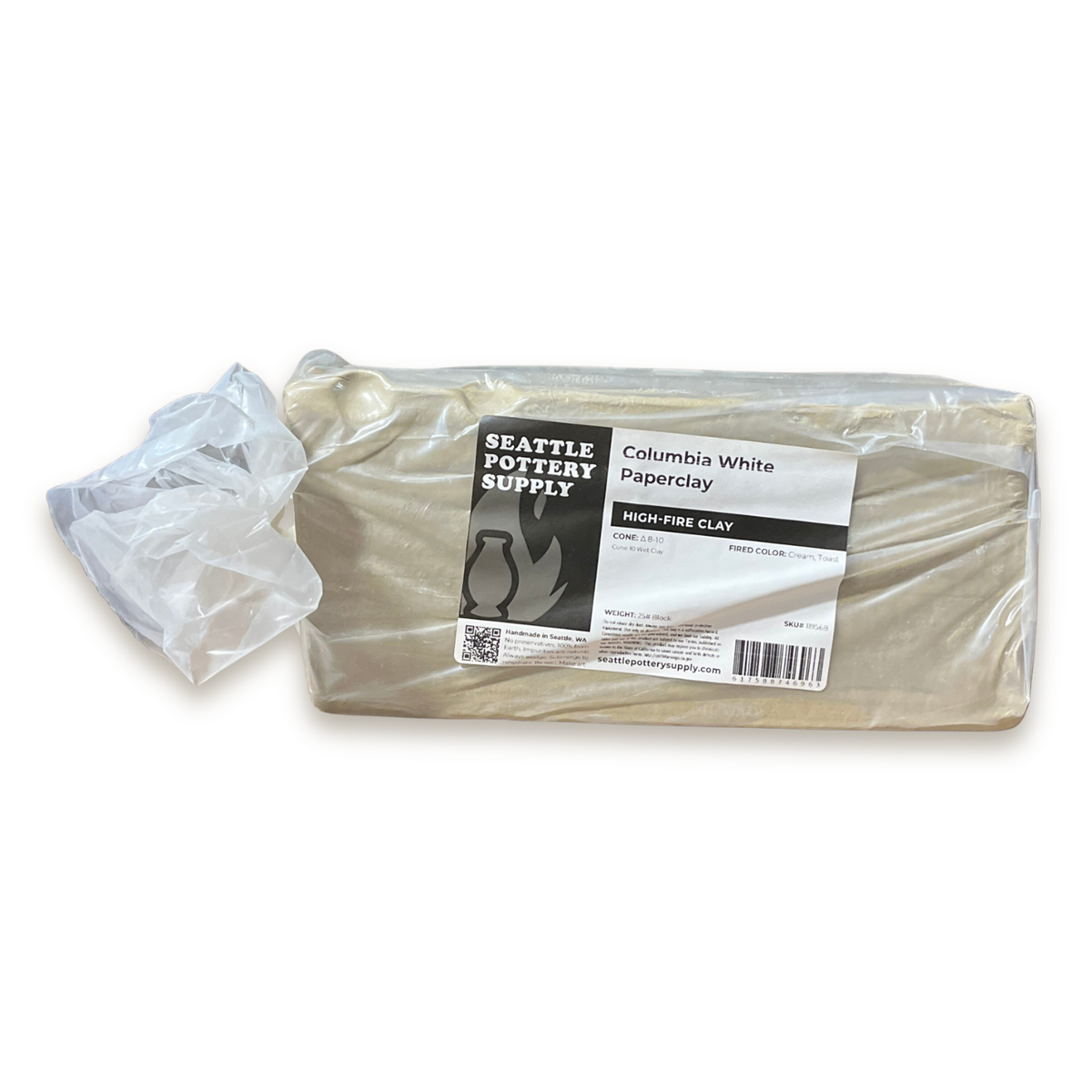 SP750 Columbia White High-Fire Pottery Clay | Seattle Pottery Supply
