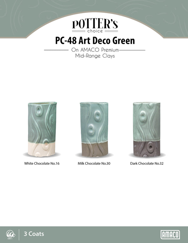 PC-48 Art Deco Green | Seattle Pottery Supply