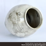 RG132 - White Crackle Raku