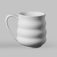 Stoneware Bisque-Wavy Mug