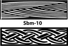 SBM-010 Medium Border Stamp - Braids