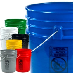 Plastic 5 Gallon Bucket (New) - NO LID