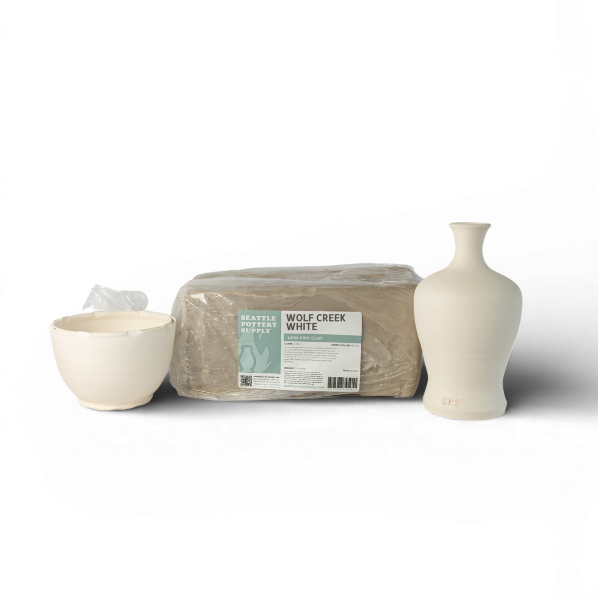 SP570 Wolf Creek White Pottery Clay | Seattle Pottery Supply
