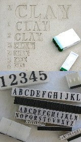 Letter Stamps, Set of 26, 1-1/8in