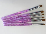 Flat Head Brush Set-6 pcs. Synthetic