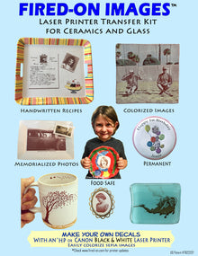 Fired-On Images Kit - 10 Sheets with Instructions