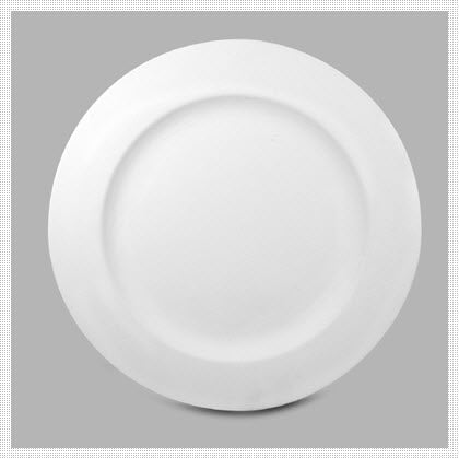 O - Rimmed Dinner Plate - 9.75 in Dia.